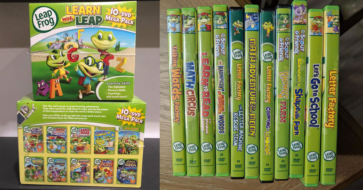 Leap Frog Learn To Leap 10 Dvd Mega Pack As Low As 19 41 Great
