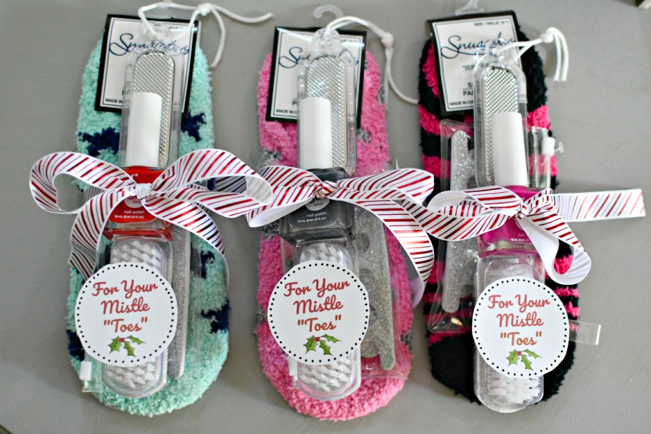 Mistle-Toes pedicure gift dollar tree