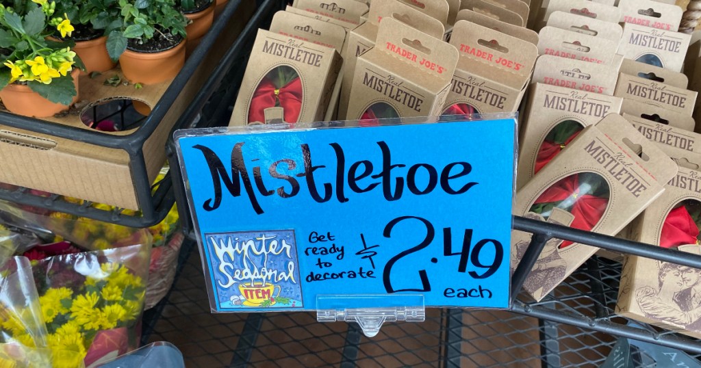 Sign at Trader Joe's - Mistletoe $2.49