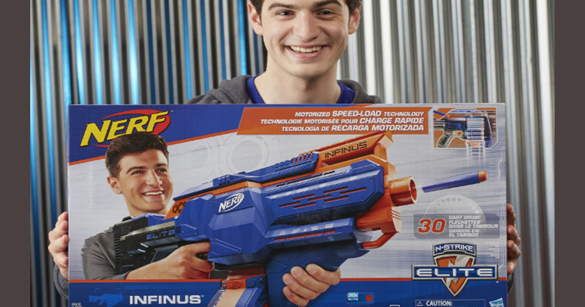 Nerf N-strike Elite Infinus with Speed-Load Technology with 30-dart capacity