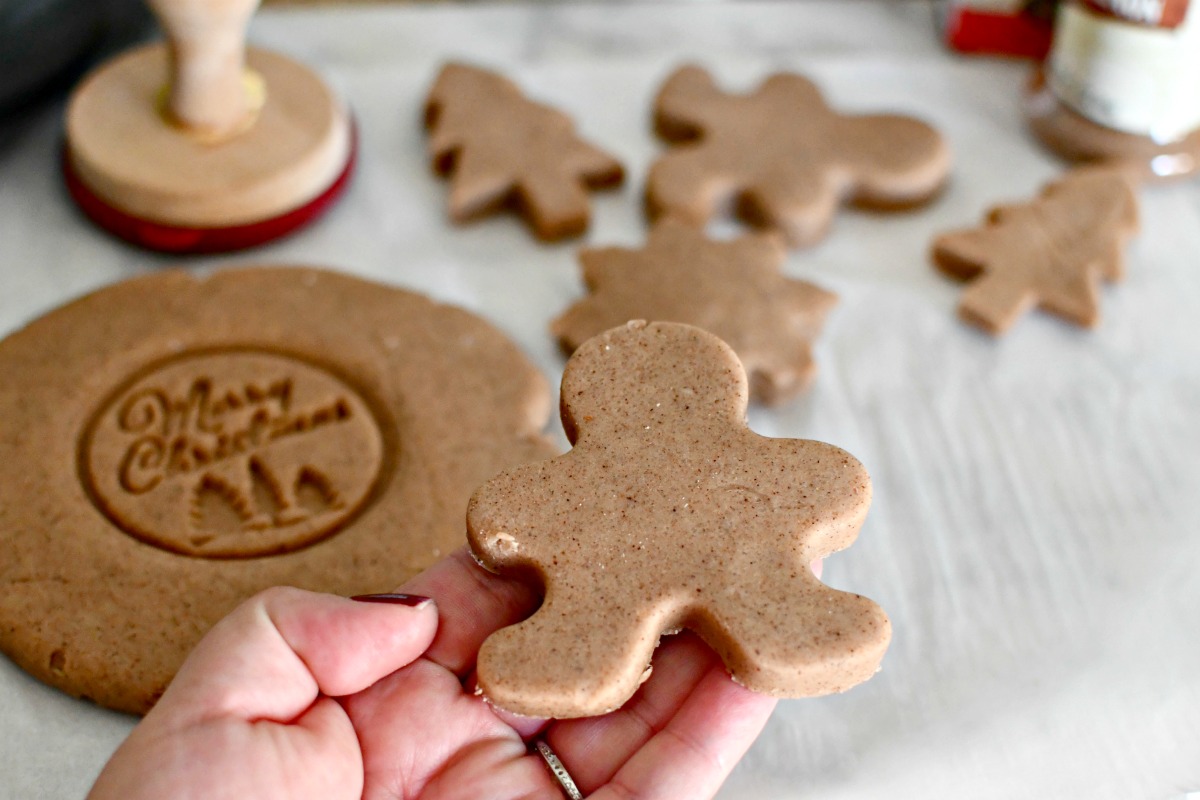 Homemade Gingerbread Playdough Recipe Easy Holiday Kids Craft   Play Dough Gingerbread Man  