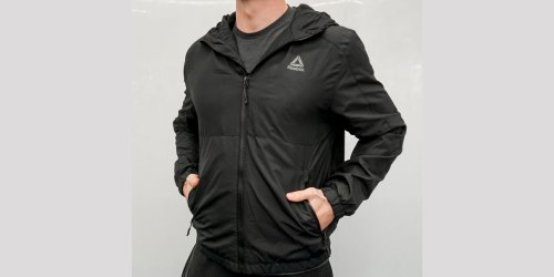 Reebok Men’s Fleece Lined Windbreaker Jacket Only $28.89 Shipped