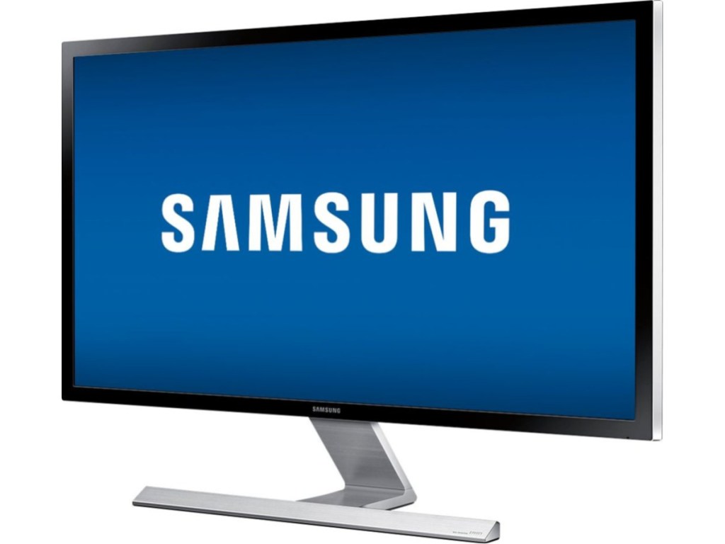 computer monitor with samsung logo on screen