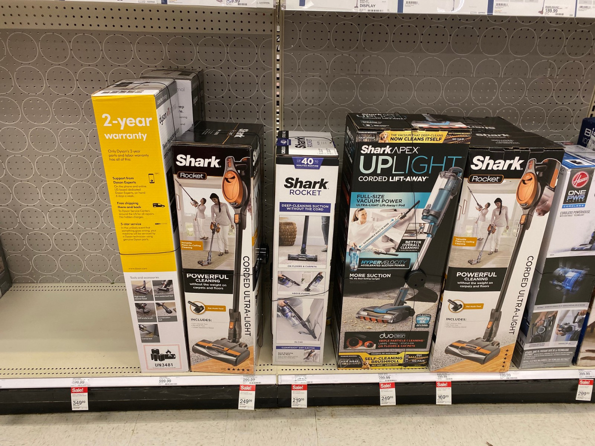 shark rocket on store shelf
