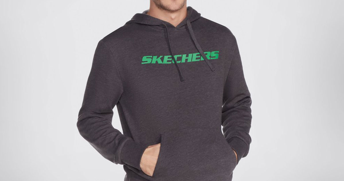 skechers charcoal gray sweatshirt