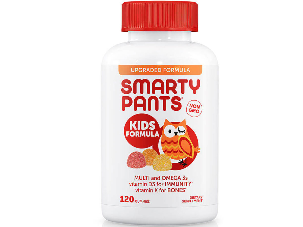 smartypants 120 count vitamin bottle stock image