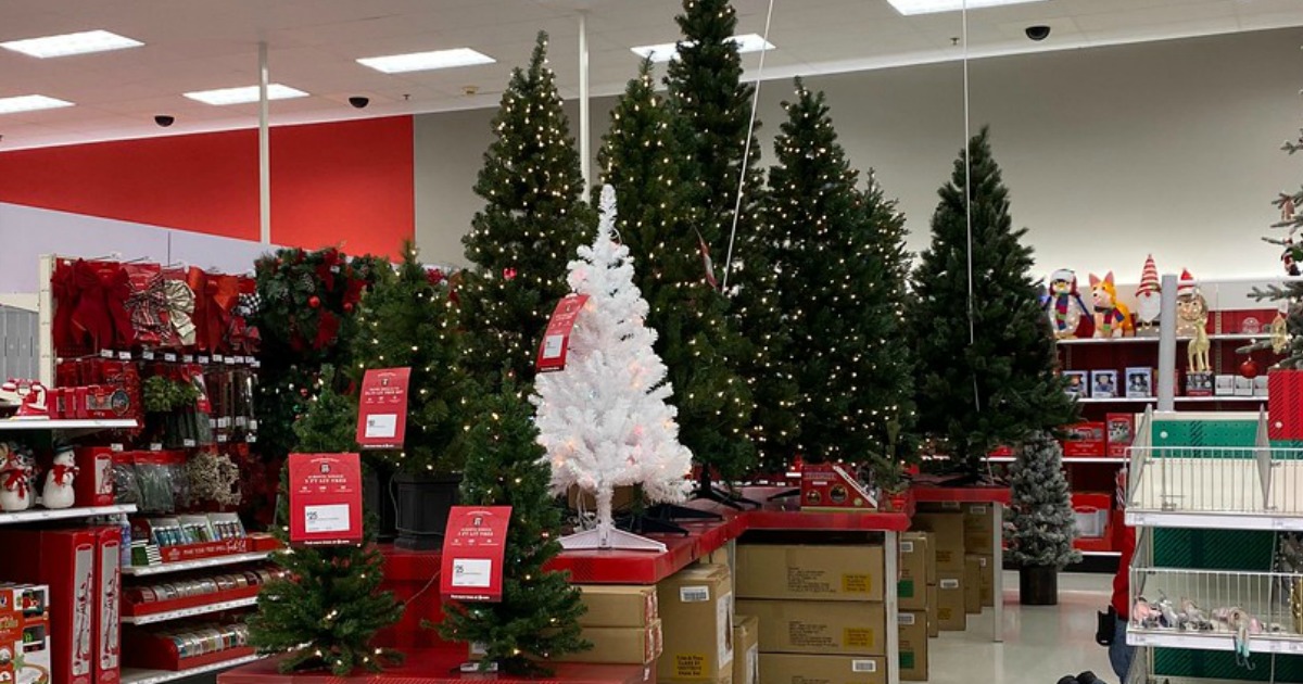 50 Off Artificial Christmas Trees & Decor at Target