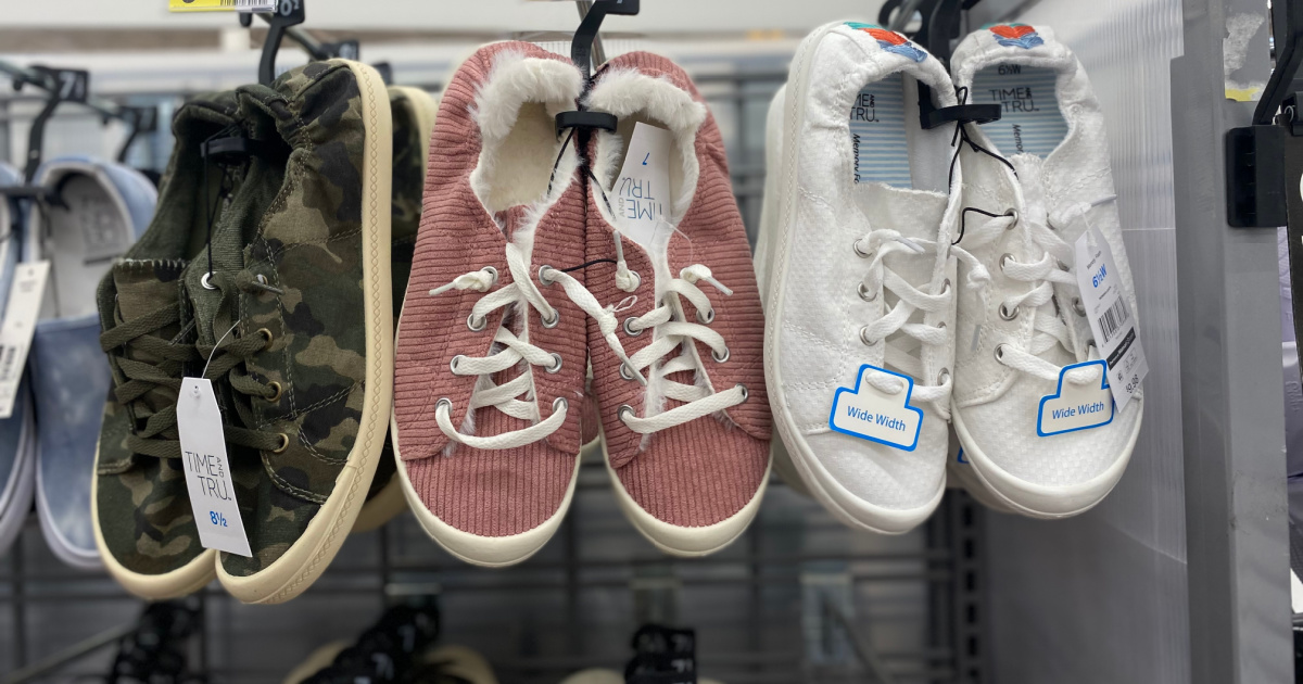 Time and tru women's canvas shoes Clearance