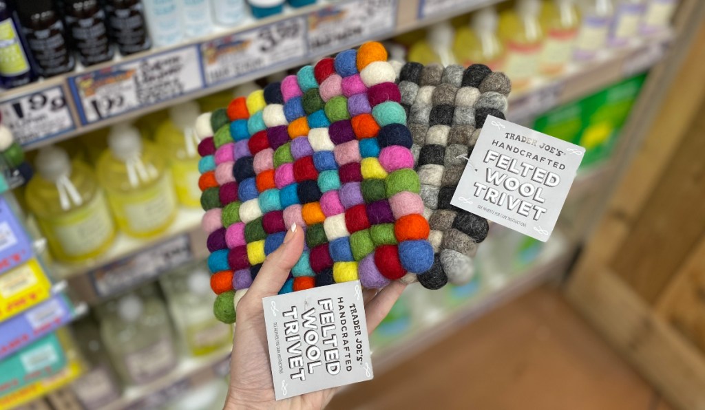 Felted Wool Trivets are Back With Handcrafted Garlands at Trader Joe's