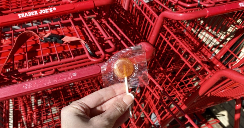 Lollipop and Trader Joe's shopping carts