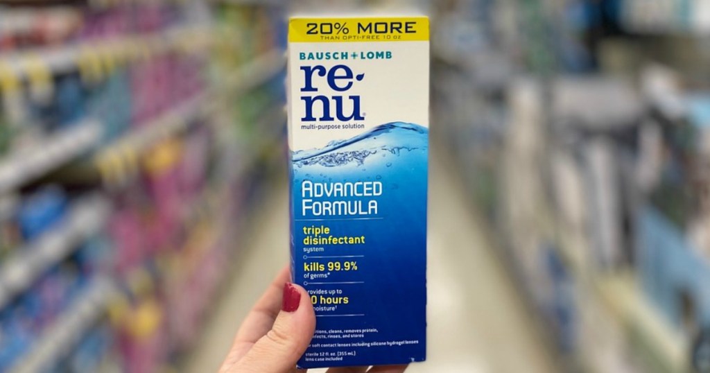 renu contact lens solution at walgreens