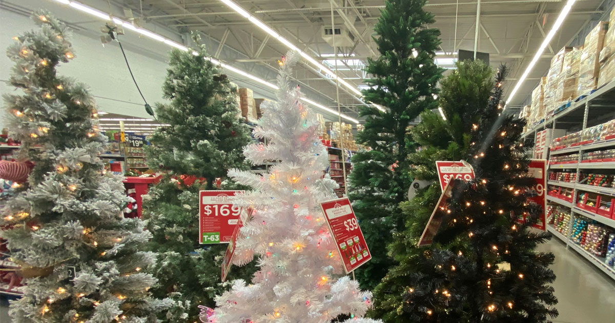 6.5′ Pre-Lit Christmas Tree Only $39 Shipped at Walmart | Multiple ...