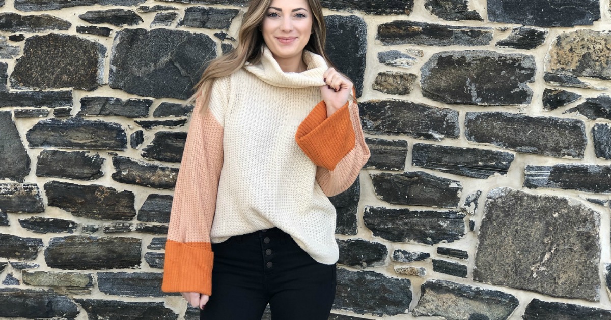 Is this Popular Amazon Color Block Sweater Better than Pumpkin Spice?