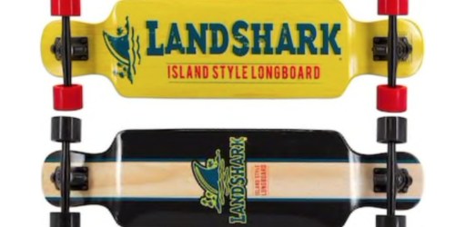 Margaritaville Land Shark Classic Long Board Skateboard Only $39.99 (Regularly $99)