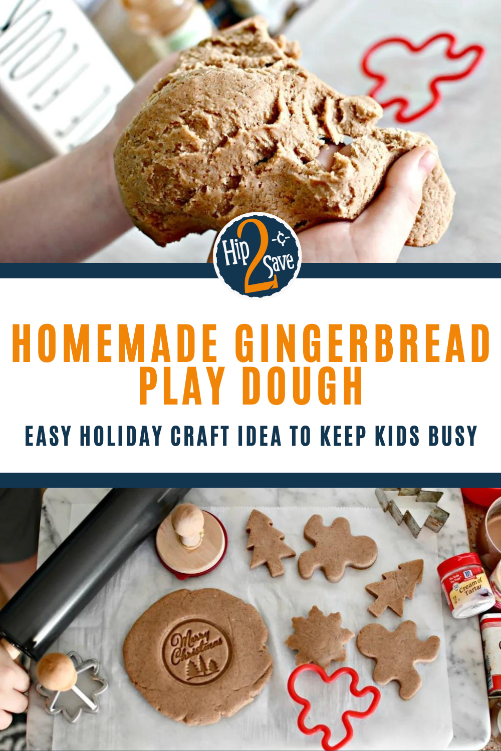 Homemade Gingerbread Playdough Recipe Easy Holiday Kids Craft