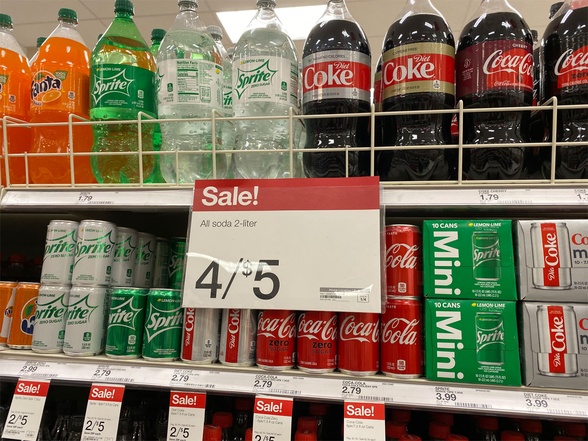 Up To 40% Off Soda 2-Liter Bottles & 12-Packs At Target