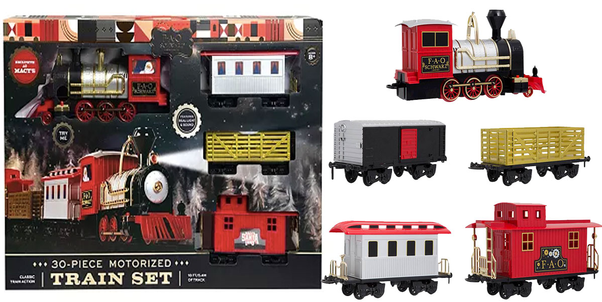 fao schwarz toy train set