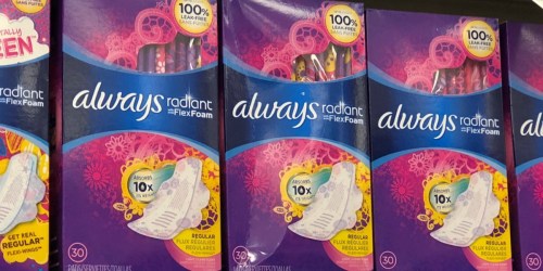 Always Pads from $3.74 Each at Walgreens (Regularly $7)