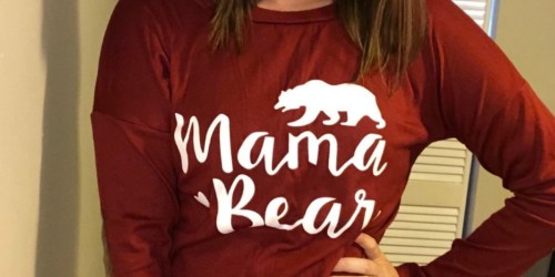 Mama Bear Long Sleeve Tees Only $12.99 on Amazon | Great Reviews