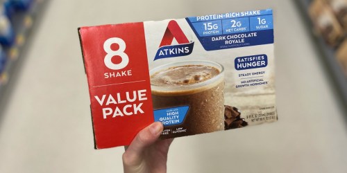 Atkins Protein-Rich 8-Count Shake Packs as Low as $7.97 Shipped on Amazon + More