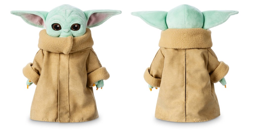 baby yoda plush front and back