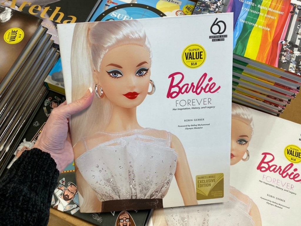 Barbie Forever book in hand in-store