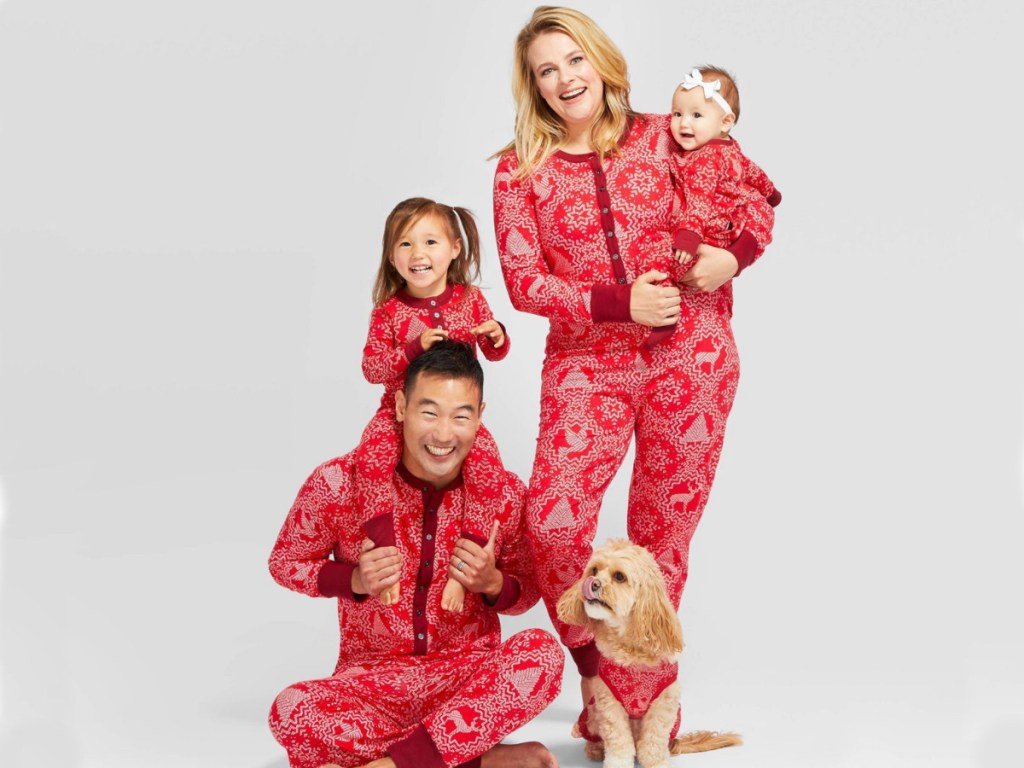 Hearth and Hand with Magnolia Holiday Family Pajama Sets with Matching Pet Outfit Collection