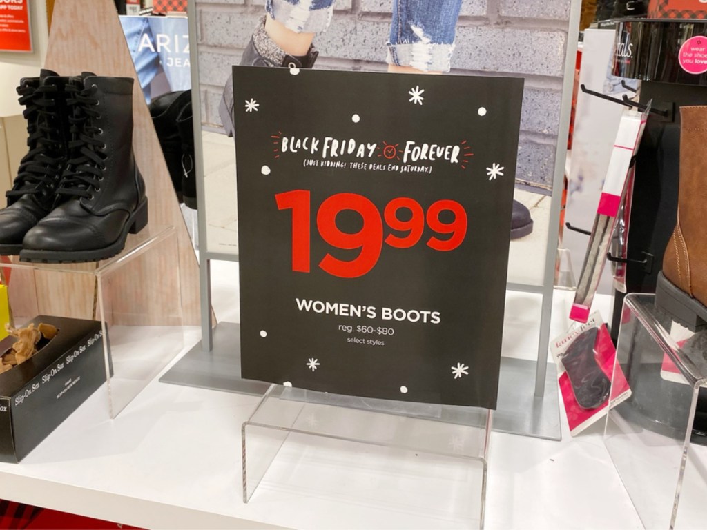 $19.99 Women's Boots at JCPenney
