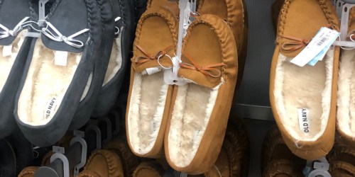 Old Navy Women’s Sherpa Moccasins & Girls Boots Only $8 (Regularly up to $35)