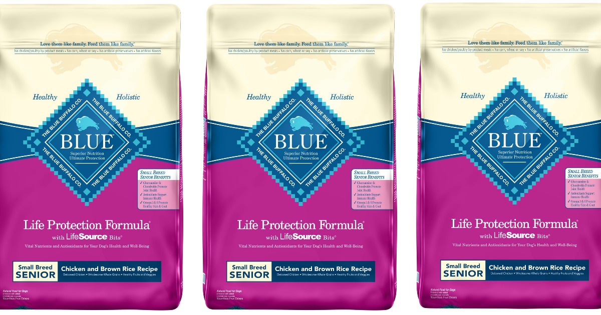 Blue Buffalo Senior Dog Food 15-Pound Bag Just $17 Shipped ...