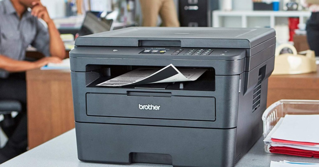 Brother Wireless Laser Print-Scan-Copy Printer HL-L2395DW in office printing double side paper