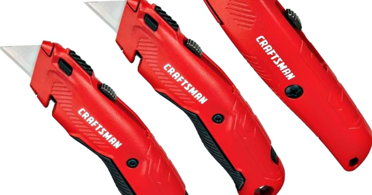 CRAFTSMAN 9-Blade Retractable Utility Knife w/ on Tool Blade Storage Just $4.98 at Lowe’s