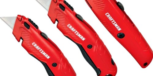 CRAFTSMAN 9-Blade Retractable Utility Knife w/ on Tool Blade Storage Just $4.98 at Lowe’s