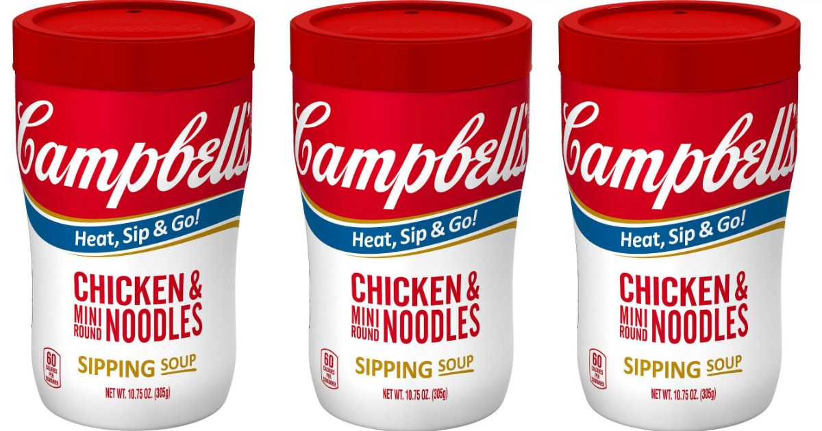 Campbell's Chicken Noodle Sipping Soup 8Pack Only 5.70 Shipped at Amazon
