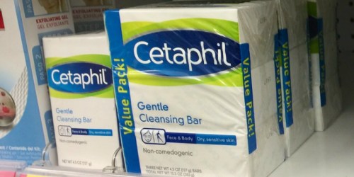 Cetaphil Gentle Cleansing Bar 6-Pack Only $10.91 Shipped On Amazon | Just $1.82 Per Bar