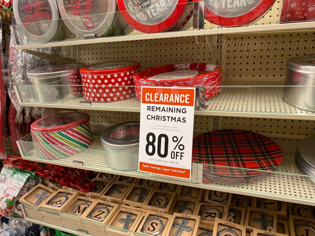 Christmas Cookie Tins at Hobby Lobby