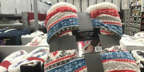 Cuddl Duds Plush Velvet Foot Pocket Throw Only $9.98 Shipped at Sam’s Club