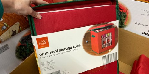 ALDI Has Great Deals on Holiday Storage Items | Perfect for Gift Wrap, Ornaments, Christmas Trees & More