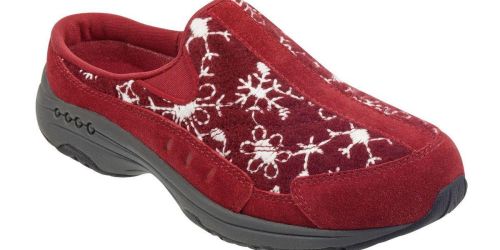 Easy Spirit Snowflake TravelTime Mules Only $19.99 on Zulily (Regularly $70) | Available in Wide & Extra Wide Sizes