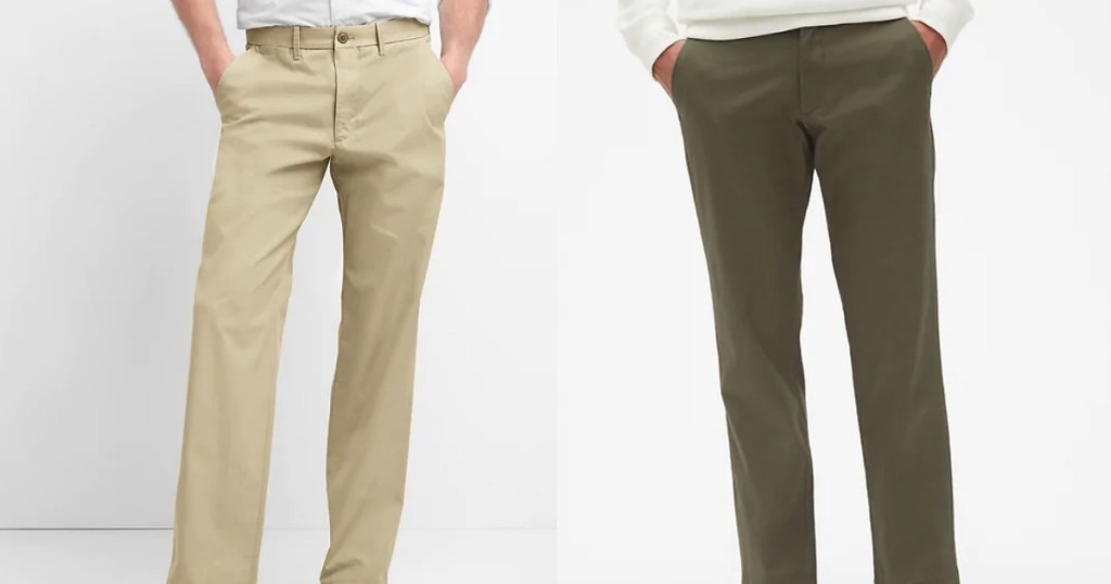 GAP Men's Pants in khaki and green