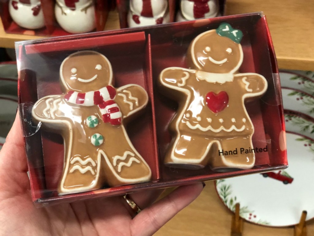 Gingerbread-themed Salt & Pepper Shakers in package at Kohl's