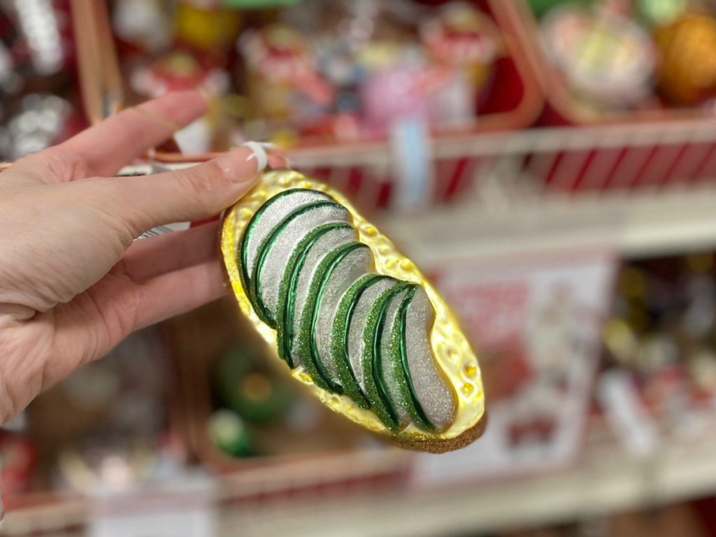 Avocado toast ornament