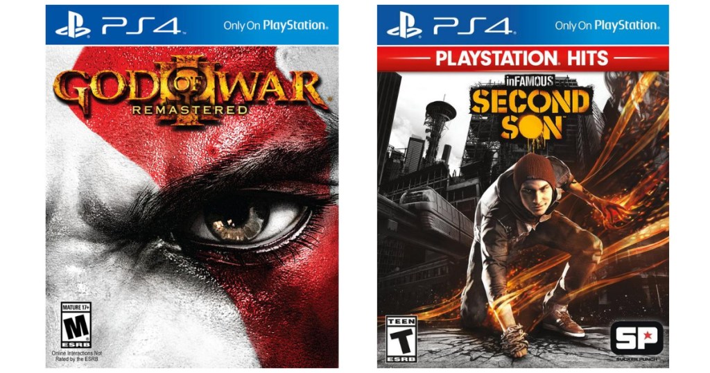God of War Remastered and inFamous Second Son PS4