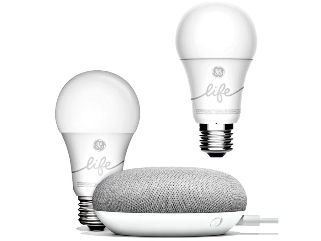 Google Smart Light Starter Kit + Additional GE C-Life Smart Bulb