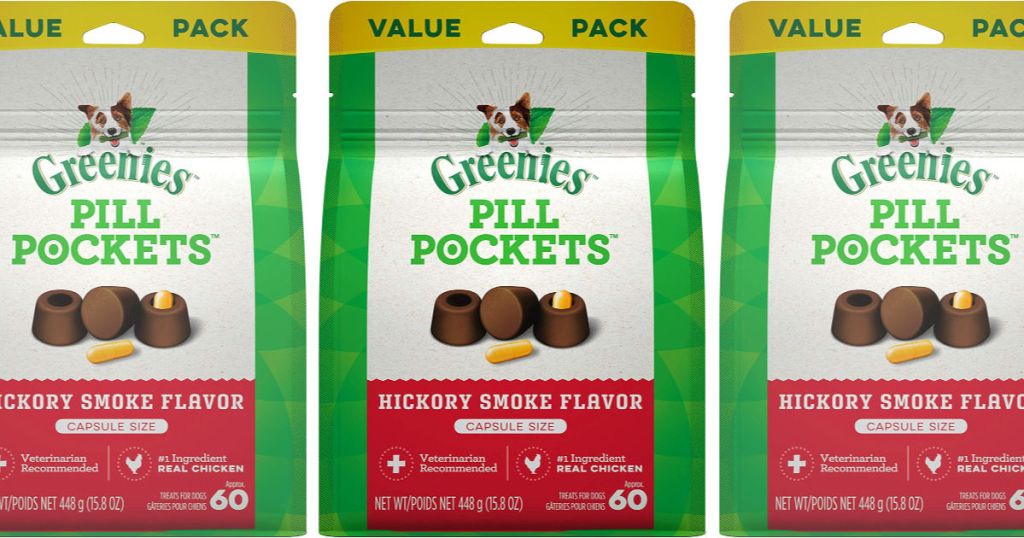 Greenies Pill Pockets Hickory Smoke Flavor bags
