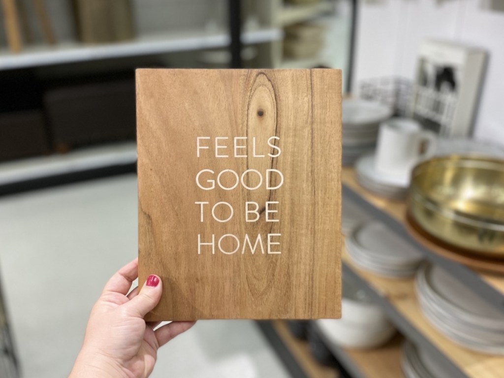 Hearth & Hand with Magnolia Feels Good To Be Home Wood Sign 