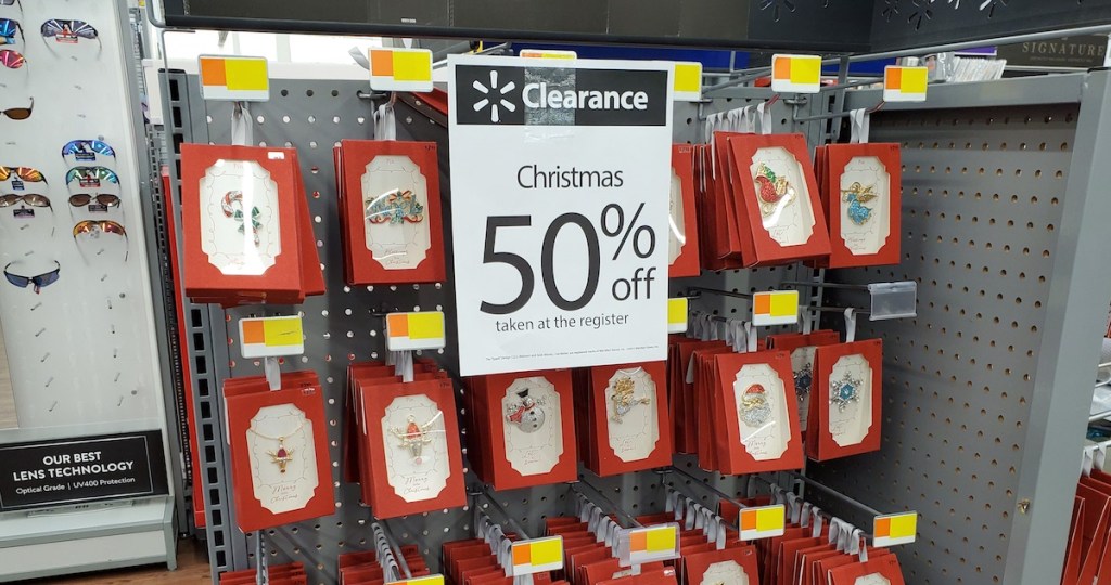 Holiday Jewelry on display at Walmart