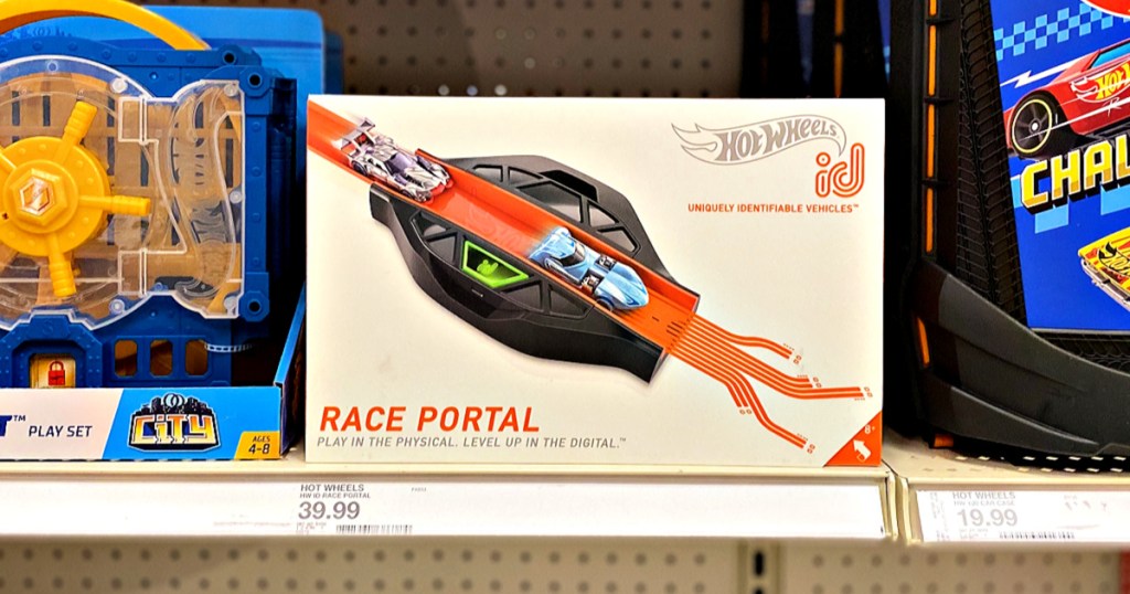 Hot Wheels ID Race Portal Kit shelf at Target
