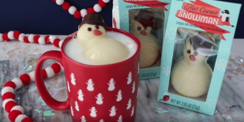 This Hot Cocoa Snowman at Trader Joe’s is a Treat & Stocking Stuffer All in One!