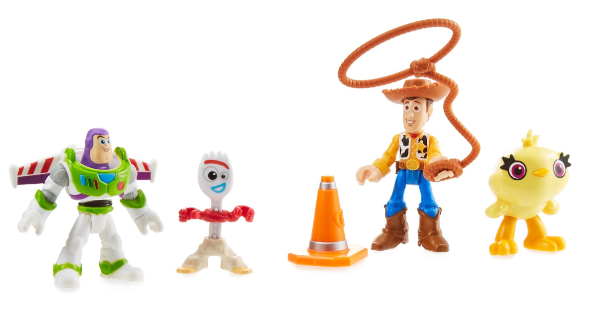 4 toy story character figures